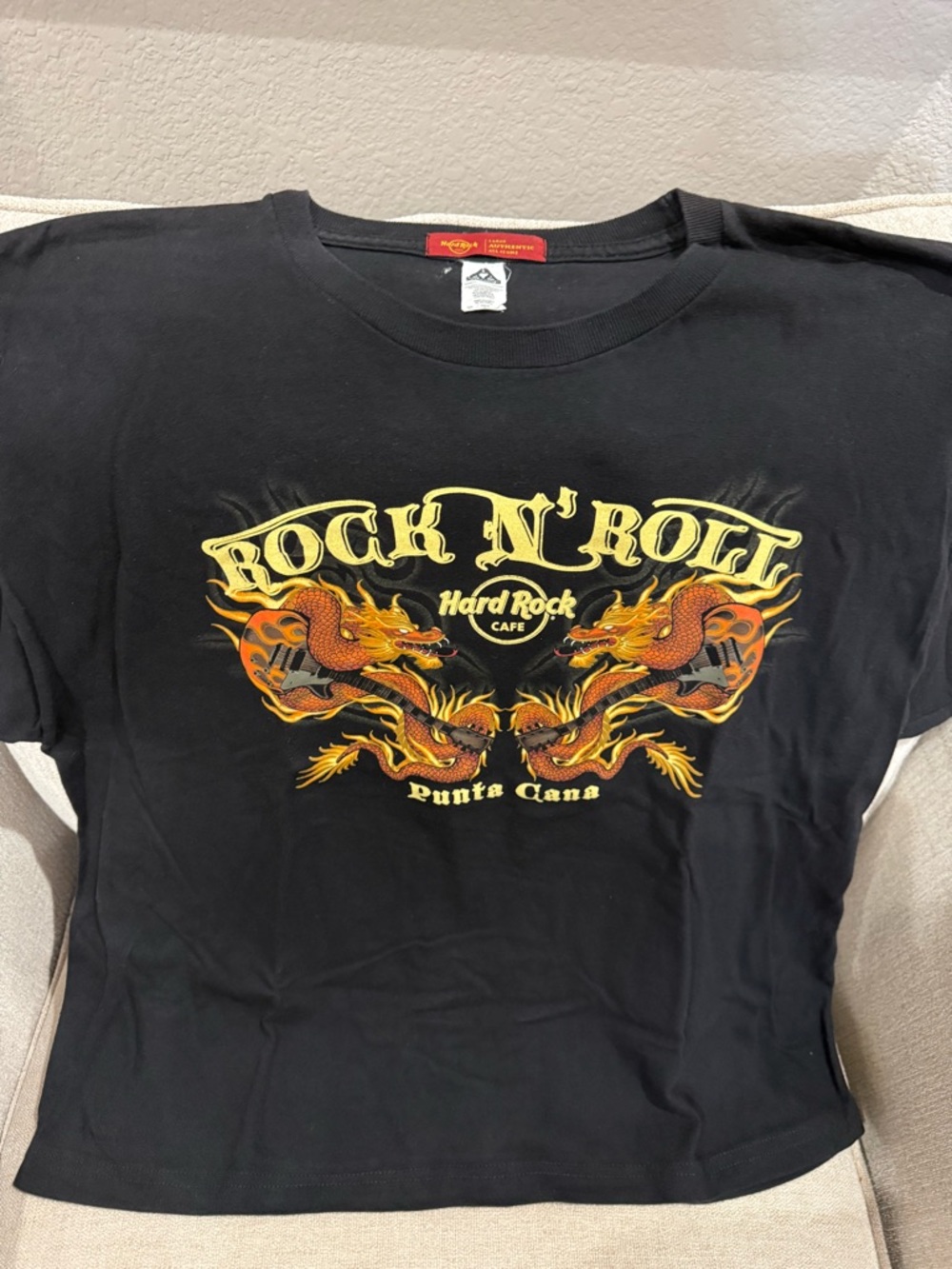 Hard Rock Cafe Black Tee with Red Logo Tag